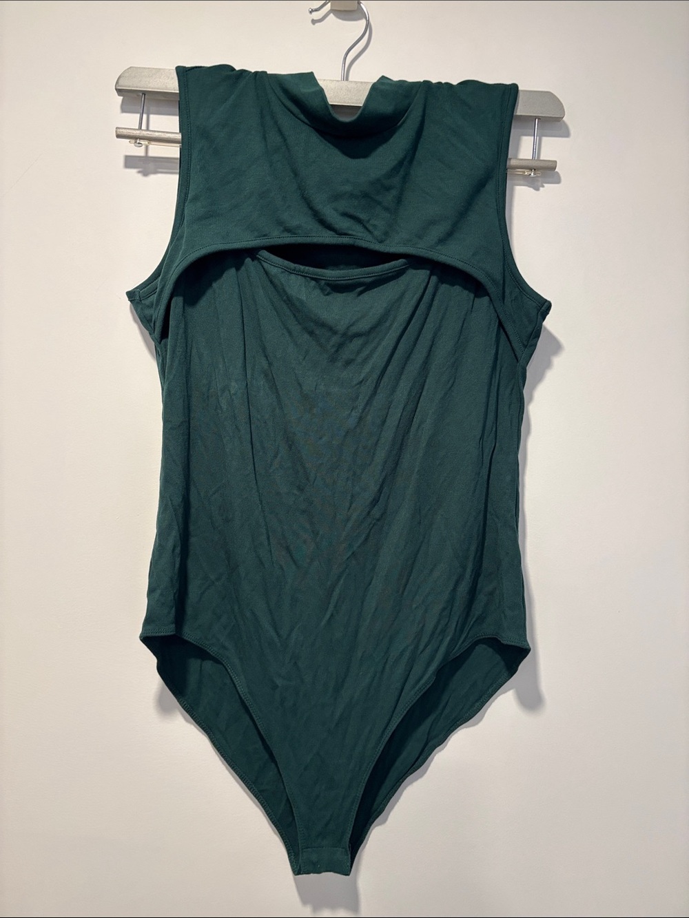 Amazon Dark Green Sleeveless Bodysuit Top